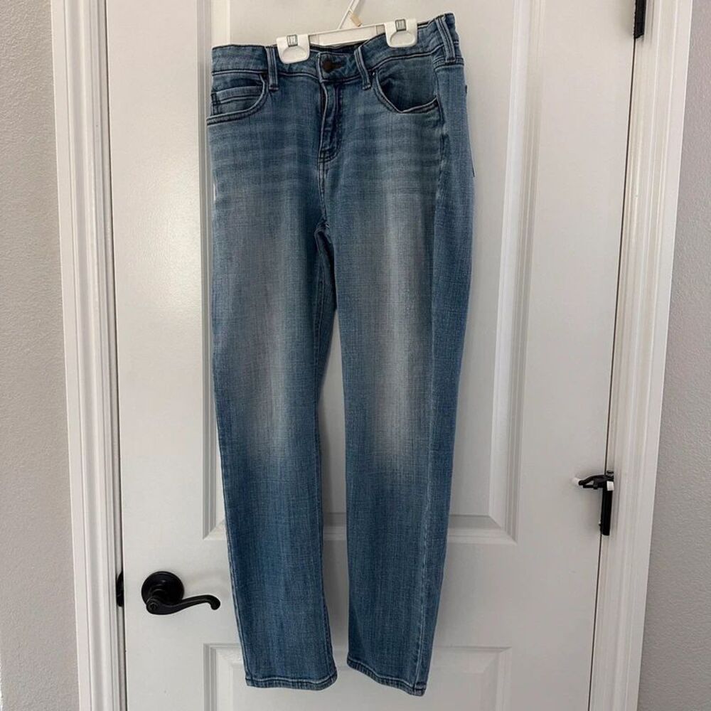 Cosmic Blue Love light blue straight leg jeans